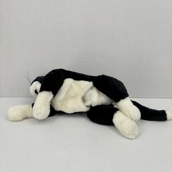 Folkmanis Floppy Cat Hand Puppet Full Body Plush Realistic Black Kitty 21 Inch - Picture 6 of 10
